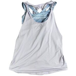 Lululemon Ready & Go Tank Lilac‎ / Wave Twist Lilac Kayak Blue Size 4